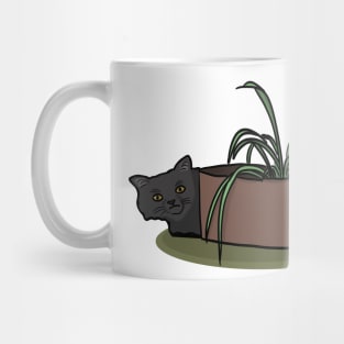 Cat and plant Mug